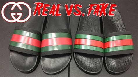 fake gucci rhinestone slides|how to tell Gucci shoes were real.